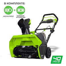 Снегоуборщик аккумуляторный Greenworks GD40ST