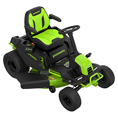 Greenworks GC82LT107 82V (107 см) - трактор садовый бесщеточный аккумуляторный с 6хАКБ 5 Ач + ЗУ GС82СР600