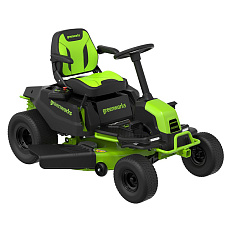 Greenworks GC82LT107 82V (107 см) - трактор садовый бесщеточный аккумуляторный с 6хАКБ 8 Ач + 3хЗУ G82C2