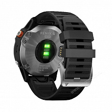 Garmin Fenix 6 Solar Silver with Black Band