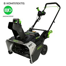 Greenworks 82SN22 с АКБ 5 Ач, без ЗУ