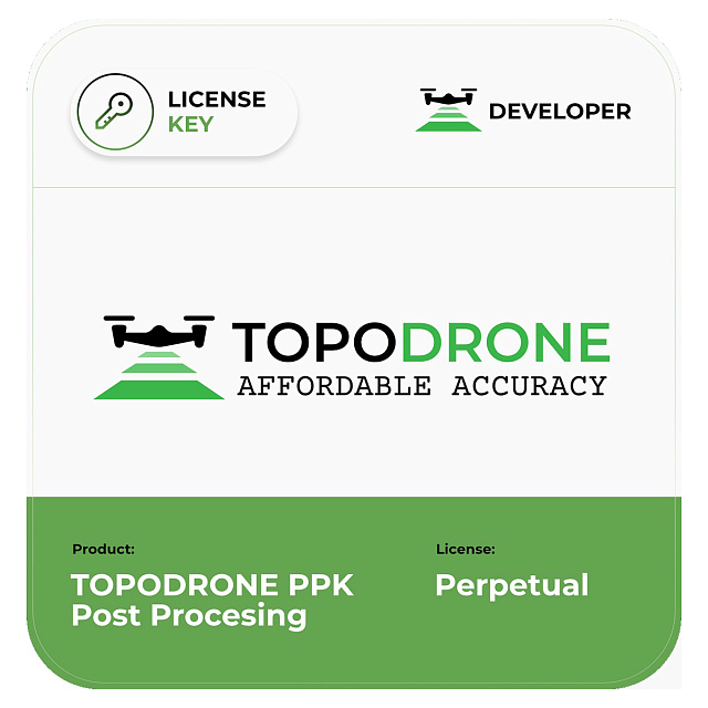 TOPODRONE PPK Post Processing бессрочная - Лицензия на ПО