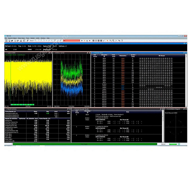 Измерения стандарта EUTRA/LTE FDD Uplink and Downlink Rohde Schwarz VSE-K100