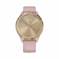 gps Часы Garmin Vivomove 3S золотистый циферблат с розовым ремешком