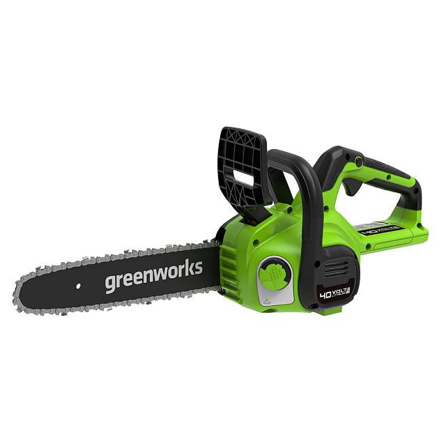 Цепная пила аккумуляторная Greenworks G40CS30IIK2 40V, 30см, c АКБ 2 Ач + ЗУ